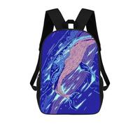 sinyumoney Whale Abstract Mochilas Impresas En 3D Para Niños, Mochila Escolar, Mochila Informal Para Exteriores, Mochila Informal De Moda Para Niños, Lindas Bolsas De Viaje 17inch