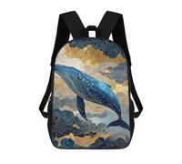 sinyumoney Whale Art Print Ocean Decor-4 Mochila Escolar, Mochila De Negocios, Mochila Impermeable Para Libros, Para Acampar, Aventuras Al Aire Libre Y Viajes Diarios 17inch