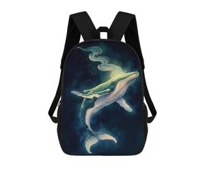 sinyumoney Whale Dreaming in Space Mochilas Escolares Para Ordenador, Ideales Para El Colegio/trabajo/viajes, Acampadas, Aventuras Al Aire Libre Y Viajes Diarios 17inch