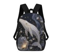 sinyumoney Whale Fantasy Artwork Mochilas Infantiles Impresas En 3D Para Niños. Mochilas De Viaje De Moda Para Niños. Mochila Escolar Para Estudiantes De Primaria Y Secundaria.