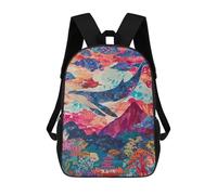 sinyumoney Whale Fantasy Landscape Art Print Mochilas Infantiles Impresas En 3D Para Niños. Mochilas De Viaje De Moda Para Niños. Mochila Escolar Para Estudiantes De Primaria Y Secundaria.