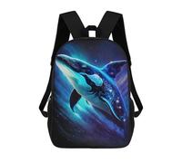 sinyumoney Whale Galaxy Art Print-3 Mochila Escolar Infantil Impresa En 3D 17inch Mochilas De Moda Para Niños De Primaria Y Secundaria