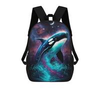 sinyumoney Whale in Space Art Print-13 Mochila Escolar Grande Para Niños Para El Campus, Actividades Al Aire Libre, Viajes Y Deportes 17inch