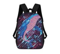 sinyumoney Whale in Space Galaxy Mochilas Para Niños Mochila Escolar Mochila Escolar Impresa En 3D Para Niños Estudiantes De Primaria Y Secundaria 17inch