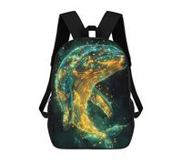 sinyumoney Whale in Space Mochila Escolar Mochilas Escolares Para Niñas Y Niños Mochila Con Bolsillo Mochila Escolar De Moda Para Niños 17inch