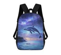 sinyumoney Whale in Starry Sky-2 Mochila Escolar Infantil De 17 Pulgadas Con Estampado 3D, Mochila Moderna Para Niños, Mochilas De Viaje, Bolsas Para Libros, Mochila Escolar Infantil