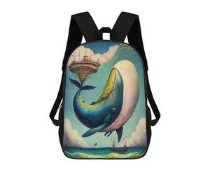 sinyumoney Whale Incredible Mochilas Infantiles Impresas En 3D, Mochilas De Moda Informales, Mochilas De Viaje Bonitas, Mochilas Informales Para Exteriores Para Niños Y Niñas 17inch