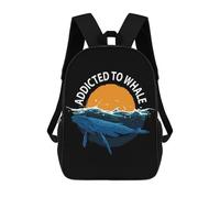 sinyumoney Whale Marine Sea Gift Idea Mochila Infantil, Mochila Escolar Infantil, Mochilas Escolares Impresas En 3D Para Niños Y Estudiantes Adolescentes 17inch