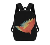 sinyumoney Whale Retro Vintage Color Mochila Infantil Con Impresión 3D, Mochila Escolar Para Niños, Mochila Informal Divertida Para Niños Y Adolescentes 17inch
