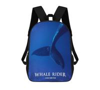 sinyumoney Whale Rider Mochila Escolar Infantil Impresa En 3D Para Niños, Mochila De Viaje De Alta Capacidad, Bolsas Para Libros, Mochila Escolar Infantil 17inch