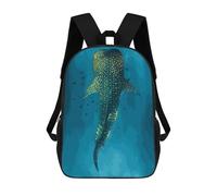 sinyumoney Whale Shark in Blue Water Mochila, Mochila Escolar Impresa En 3D, Bolsa Para El Almuerzo Escolar, Mochila De Viaje, Mochila Para Amigos, Mochila Escolar Para Niñas Y Niños 17inch