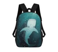 sinyumoney Whale Shark in Ocean Mochila Escolar Impresa En 3D Mochilas Informales Para Niños Mochila Escolar Impresa En 3D Para Niños De Primaria Y Secundaria 17inch