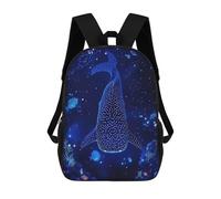 sinyumoney Whale Shark in Starry Deep Ocean Mochilas Infantiles Impresas En 3D, Mochilas De Moda Informales, Mochilas De Viaje Bonitas, Mochilas Informales Para Exteriores Para Niños Y Niñas 17inch
