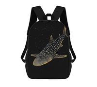 sinyumoney Whale Shark in The Deep Mochila Escolar Para Niñas Y Niños, Mochilas De Gran Capacidad, Mochilas Ligeras Para Niños Y Estudiantes 17inch
