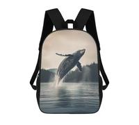 sinyumoney Whale Shark Portrait Mochila Escolar Impresa En 3D Para Niños Y Niñas, Mochila Para Portátil Para Niños/estudiantes/adultos 17inch
