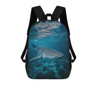 sinyumoney Whale Shark Underwater Mochila Con Bolsillo Mochilas Impresas En 3D, Mochilas De Viaje, Mochilas Para Libros, Mochila Escolar Para Niños 17inch