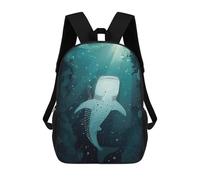 sinyumoney Whale Shark Underwater Mochila Escolar Para Niñas Y Niños, Mochilas De Gran Capacidad, Mochilas Ligeras Para Niños Y Estudiantes 17inch