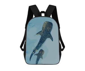 sinyumoney Whale Sharks in Blue Water Mochila Escolar Infantil Impresa En 3D Para Niños, Mochilas De Viaje De Alta Capacidad, Bolsas Para Libros, Mochila Escolar Infantil 17inch