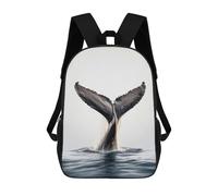 sinyumoney Whale Tail Breach Mochilas Para Niños Mochila Escolar Mochila Escolar Impresa En 3D Para Niños Estudiantes De Primaria Y Secundaria 17inch