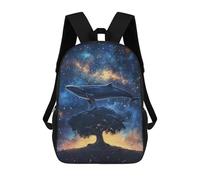 sinyumoney Whale Tree Galaxy Fantasy 17inch Mochilas Escolares Impresas En 3D, Mochilas Escolares De Moda Para Niños De Primaria Y Secundaria
