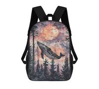 sinyumoney Whale Watching Sunset Painting 17inch Mochila Escolar Impresa En 3D Para Niños, Mochila Escolar Informal De Moda, Mochilas De Viaje Para Niños Y Estudiantes.