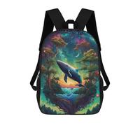 sinyumoney Whales And Nature Mochila Escolar Infantil Impresa En 3D, Mochila Informal De Moda Para Niños, Mochila De Viaje De Alta Capacidad Para Libros Para Niños 17inch