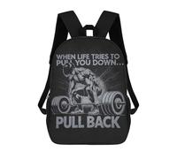 sinyumoney When Life Pulls You Down, Anime Gym Mochila Escolar Secundaria Informal Para Viajes Para Niños/niñas/adolescentes 17inch