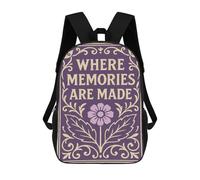 sinyumoney Where Memories Are Made Art Mochila Escolar Mochila De Papelería De Moda Mochila Impermeable Mochilas Informales Para El Día A Día - Perfecta Para Viajes, Trabajo Y Uso Diario 17inch