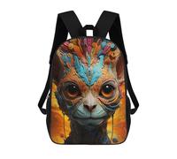 sinyumoney Whimsical Cat Portrait -3 Mochila Escolar Impresa En 3D Mochila Escolar De Moda Para Niños Mochilas Para Niños Estudiantes De Secundaria 17inch