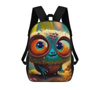 sinyumoney Whimsical Forest Creature Mochila Infantil Para Niñas, Mochila Escolar 3D, Mochila Para Niños Pequeños, Mochila Informal De Día, Mochila Escolar De Moda 17inch