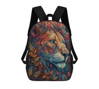 sinyumoney Whimsical Lion Amidst Flowers Mochila Escolar Mochila Para Niños Impresa En 3D Mochilas Infantiles Para Niños Y Niñas Mochilas Escolares Mochilas De Viaje Para Niños 17inch
