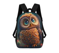 sinyumoney Whimsical Owl Artwork Mochilas Infantiles Mochila Escolar Mochila Impresa En 3D Para Niños Mochilas De Viaje Bolsas Para Libros Mochila Escolar Para Niños 17inch