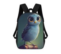 sinyumoney Whimsical Owl Perch Mochila Escolar Infantil Impresa En 3D Para Niños, Mochila De Viaje De Alta Capacidad, Bolsas Para Libros, Mochila Escolar Infantil 17inch