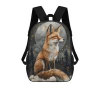 sinyumoney Whimsical Red Fox Artwork Mochila De Negocios Resistente Para Portátil Para La Escuela/trabajo/viajes 17inch