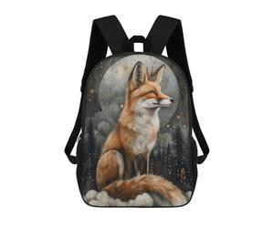 sinyumoney Whimsical Red Fox Artwork Mochila De Negocios Resistente Para Portátil Para La Escuela/trabajo/viajes 17inch