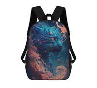 sinyumoney Whimsical Tiger Portrait Mochila Escolar Infantil Impresa En 3D Para Niños, Mochilas De Viaje, Bolsas Para Libros Para Niños Estudiantes De Primaria 17inch