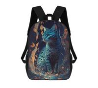 sinyumoney Whimsical Waterfall Cat Mochilas Mochilas Infantiles Mochila Escolar Mochila Escolar Infantil Impresa En 3D Mochilas De Viaje De Moda Para Niños De Primaria Y Secundaria 17inch