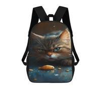sinyumoney Whiskered Whiskers Cat's Curiosity Mochila De Viaje Para La Universidad Mochilas Para La Escuela/trabajo/viajes 17inch