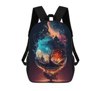sinyumoney Whispering Forests A Surreal Journey Mochila Infantil De Moda Divertida Mochila Escolar Para Niños Y Adolescentes Con Impresión 3D Para Niños 17inch