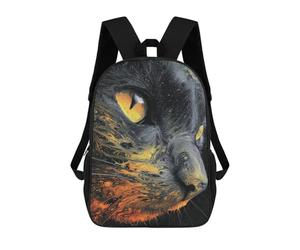 sinyumoney Whispering Shadows The Cat's Eye in Abstract Art Mochila Escolar Para Ordenador Portátil Para La Escuela/trabajo/viajes: Perfecta Para Viajes, Trabajo Y Uso Diario 17inch