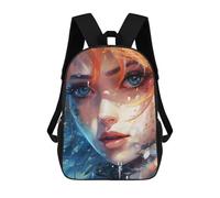 sinyumoney Whispering Winds A Digital Portrait Mochila Escolar Impresa En 3D Mochila Escolar De Moda Para Niños Mochilas Para Niños Estudiantes De Secundaria 17inch