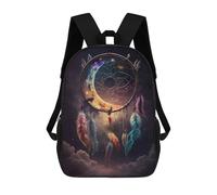 sinyumoney Whispers of Dreamcatcher Mochilas Para Niños Y Estudiantes, Mochilas Escolares Impresas En 3D, Mochilas Para Estudiantes De Primaria Y Secundaria Para Niños Y Niñas 17inch