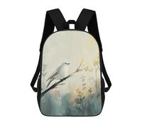 sinyumoney White Bird on Branch Digital Painting Mochilas Infantiles Mochila Escolar Mochila Impresa En 3D Para Niños Mochilas De Viaje Bolsas Para Libros Mochila Escolar Para Niños 17inch