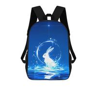 sinyumoney White Celestial Rabbit Mochilas Mochilas Infantiles Mochila Escolar Mochila Escolar Infantil Impresa En 3D Mochilas De Viaje De Moda Para Niños De Primaria Y Secundaria 17inch