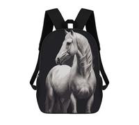 sinyumoney White Horse Mochilas Infantiles Impresas En 3D Para Niños, Mochilas Escolares De Moda, Mochilas De Viaje, Mochilas Escolares Para Niños De Primaria 17inch