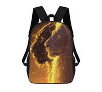 sinyumoney White Lion And The Panther Mochila Escolar De Moda Para Estudiantes, Adecuada Para Niños Y Niñas, Mochila Informal Para Viajes Al Aire Libre, Esencial Para El Día A Día 17inch
