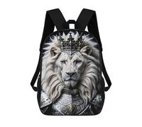 sinyumoney White Lion King Mochila De Viaje Para La Universidad, Mochilas Para Adolescentes, Chicas, Chicos, Mujeres Y Hombres 17inch