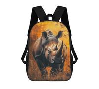 sinyumoney White Rhino Portrait Mochila De Día Mochila De Negocios Mochila Impermeable Para Libros Para Hombres/mujeres 17inch