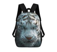 sinyumoney White Tiger Close-Up Mochilas Para Niños Mochila Escolar Mochila Escolar Impresa En 3D Para Niños Estudiantes De Primaria Y Secundaria 17inch