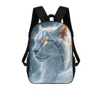 sinyumoney White Tiger in Snow Mochila Escolar Infantil Impresa En 3D, Mochila Informal De Moda Para Niños, Mochila De Viaje De Alta Capacidad Para Libros Para Niños 17inch